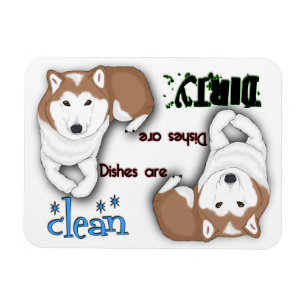 Shiba Inu Rectangle Dishwaser Magnet Magneet