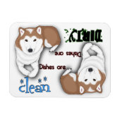 Shiba Inu Rectangle Lave-vaisselle Magnet (Horizontal)