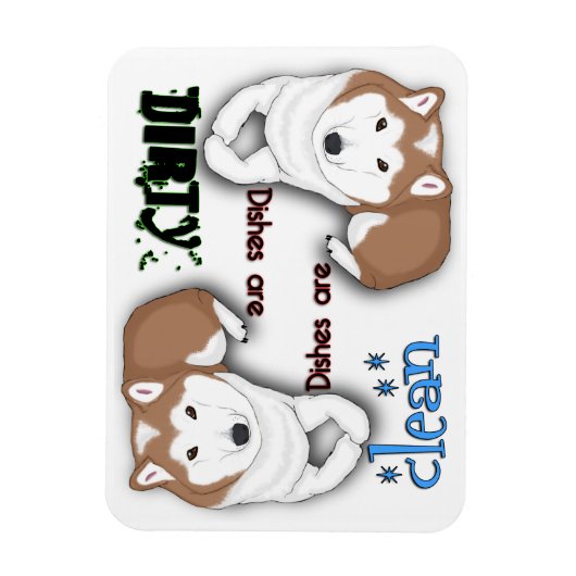 Shiba Inu Rectangle Lave-vaisselle Magnet (Vertical)