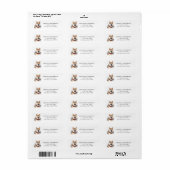 Shiba Inu Return Address Labels (Full Sheet)