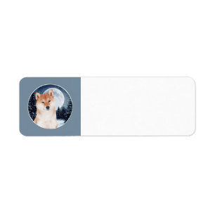 Shiba Inu Return Address Labels