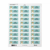 Shiba Inu Return Address Labels (Full Sheet)