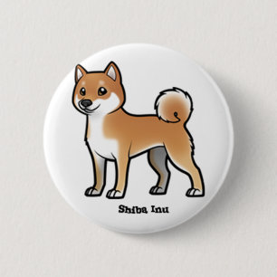 shiba inu ronde button 5,7 cm