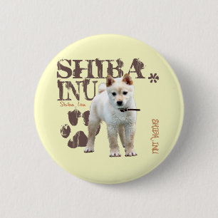Shiba Inu Ronde Button 5,7 Cm