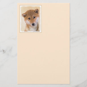 Shiba Inu (rood) schilderen - Oorspronkelijke hond Briefpapier