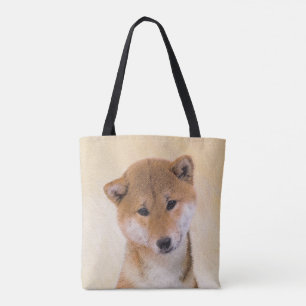 Shiba Inu (rood) schilderen - Oorspronkelijke hond Draagtas