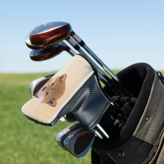 Shiba Inu (rood) schilderen - Oorspronkelijke hond Golfheadcover (Insitu)