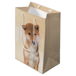 Shiba Inu (rood) schilderen - Oorspronkelijke hond Medium Cadeauzakje