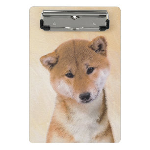 Shiba Inu (rood) schilderen - Oorspronkelijke hond Mini Klembord