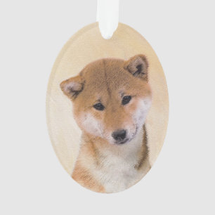 Shiba Inu (rood) schilderen - Oorspronkelijke hond Ornament