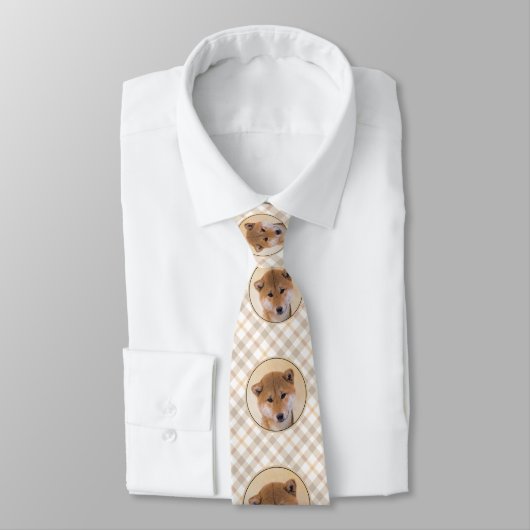 Shiba Inu (rood) schilderen - Oorspronkelijke hond Stropdas (Gebonden)