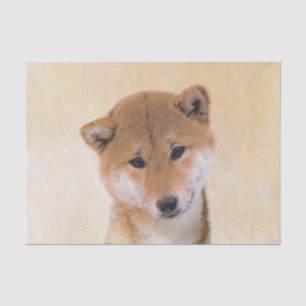 Shiba Inu (rood) schilderen - Oorspronkelijke hond Tissuepapier