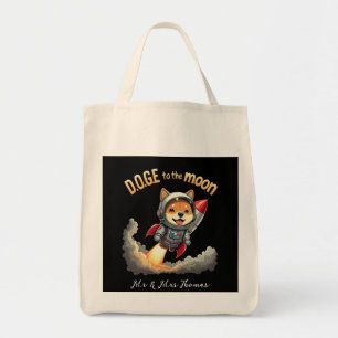 Shiba Inu Ruimtevaarder Ruimte Grafisch "Naar De M Tote Bag