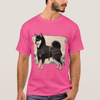 Shiba Inu Samurai familie T-shirt