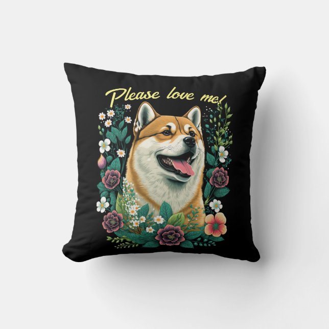 Shiba Inu Sierkussen &  tekst (Voorkant)