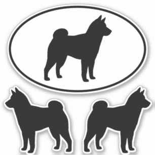 Shiba Inu Silhouetten Hondenras Vinyl Sticker Set