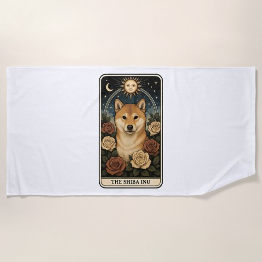 Shiba Inu Strandlaken (Voorkant)