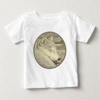 Shiba Inu T-shirt Art Baby's Hondenliefhebber Shir