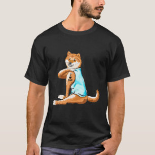 Shiba Inu Tattoos I Love Dad Hondenliefhebber Gift T-shirt
