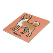 shiba inu tegeltje (Zijkant)