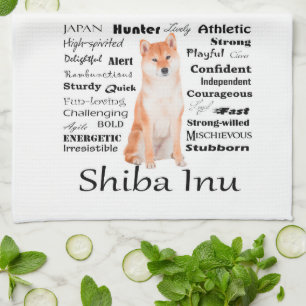 Shiba Inu Traits Kitchen Towel Theedoek