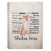 Shiba Inu Traits notebook Notitieboek (Voorkant)