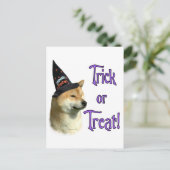 Shiba Inu Trick Briefkaart (Staand voorkant)