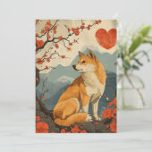 Shiba Inu Valentijnsdag Feestdagenkaart (Staand voorkant)
