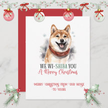 Shiba Inu Whimsical Kerstmis |