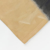 Shiba Inu (zwart en tan) schilderen - hond Art Fleece Deken (Hoek)