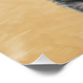 Shiba Inu (zwart en tan) schilderen - hond Art Perfect Poster (Hoek)