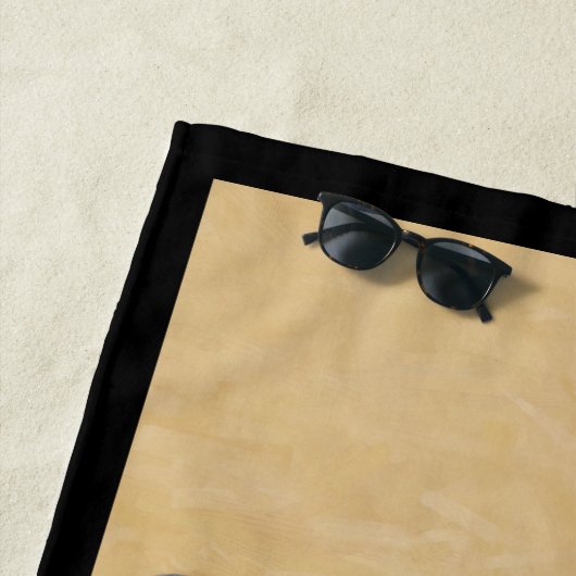 Shiba Inu (zwart en tan) schilderen - hond Art Strandlaken (In situ)