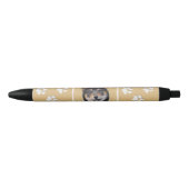Shiba Inu (zwart en tan) schilderen - hond Art Zwarte Inkt Pen (Voorkant)