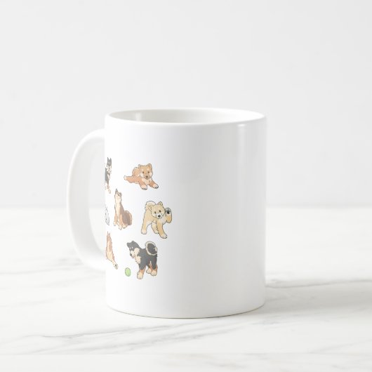 Shiba Inus 2 Koffiemok (Voorkant links)