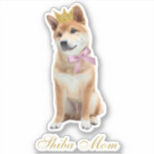 Shiba mama sticker (Voorkant)