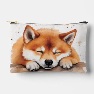 shiba obtenant somnolent sac d'accessoire