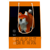 Shiba Puppy 3D Digital Art 2018 MGift B3 Medium Cadeauzakje (Achterkant)