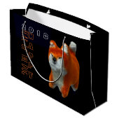Shiba Puppy 3D Digital Art Dog Year L Cadeft B Large Cadeautasje (Achterkant Gekanteld)