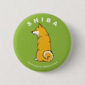 Shiba Round Button (Voorkant)