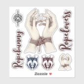 Shibari Sticker Set: Personaliseer je passie (Vel)
