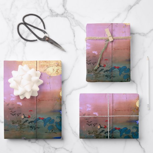 Shibata Zeshin Flowers en Birds of Four Seasons Inpakpapier Vel (Voorkant)