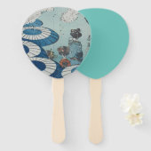 Shibata Zeshin's Cherry Blossom Spring Bekijken Handwaaier (Voorkant en achterkant)