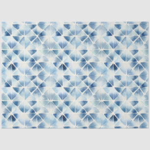 Shibori Blauw Japans Textiel Art No 2 Tissuepapier