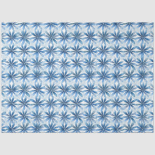 Shibori Blauw Japans Textiel Art nr. 17 Tissuepapier