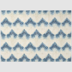 Shibori Blauw Japans Textiel Art nr. 1 Tissuepapier