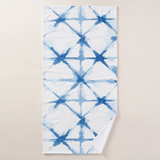 Shibori Blue Tie Dye Triangle Bath Towel Bad Handdoek