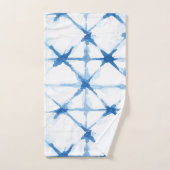 Shibori Blue Tie Dye Triangle Bath Towel Bad Handdoek (Handdoek)