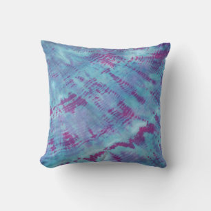 Shibori Fabric Boho Blue Paarse Tie Dye Pillow Kussen