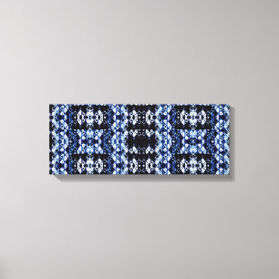 Shibori geïnspireerde Abstracte kunst Canvas Print