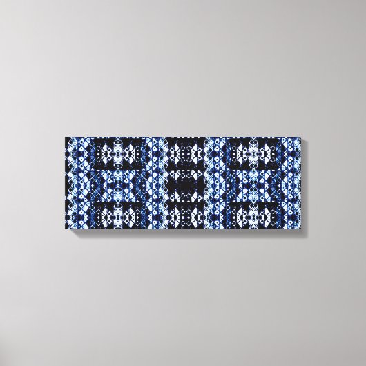 Shibori geïnspireerde Abstracte kunst Canvas Print (Voorkant)